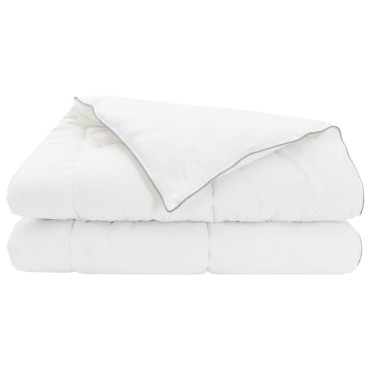 vidaXL Κουβέρτα ολόκληρου του χρόνου Λευκό 240 x 220 cm Ίνες μπαμπού