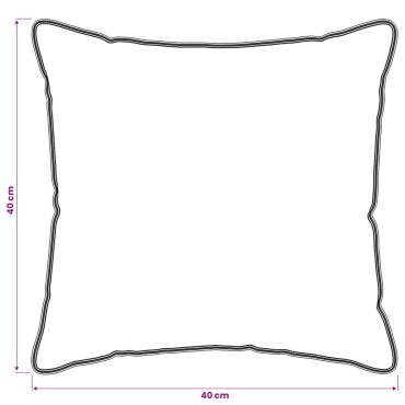 vidaXL Μαξιλάρι 2 τμχ. 40 x 40 cm Ίνες μπαμπού Λευκό