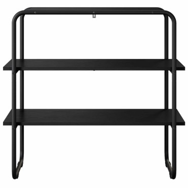 vidaXL Τραπέζι κονσόλας Μαύρη Δρυς 80x41x75cm Επεξεργασμένο Ξύλο