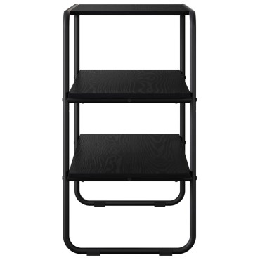 vidaXL Τραπέζι κονσόλας Μαύρη Δρυς 80x41x75cm Επεξεργασμένο Ξύλο