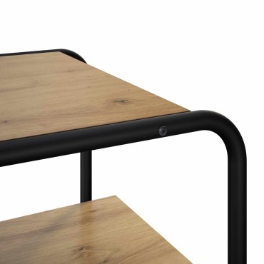 vidaXL Τραπέζι κονσόλας Artisan Δρυς 80x41x75 εκ