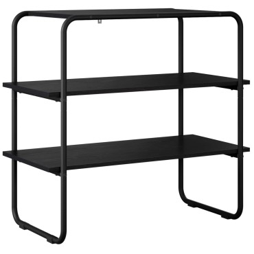 vidaXL Τραπέζι κονσόλας Μαύρη Δρυς 100x41x75cm Επεξεργασμένο Ξύλο