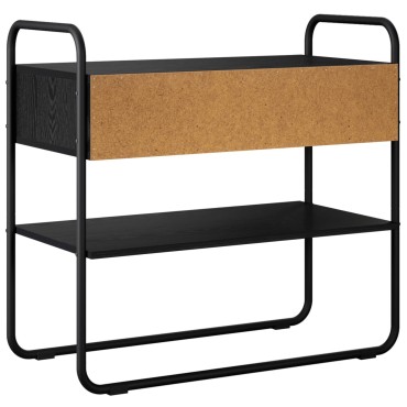 vidaXL Τραπέζι κονσόλας Μαύρη Δρυς 100x40x75cm Επεξεργασμένο Ξύλο