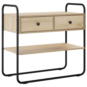 vidaXL Τραπέζι κονσόλας Sonoma Δρυς 100x40x75cm