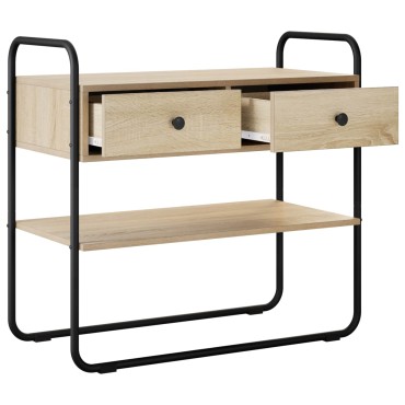 vidaXL Τραπέζι κονσόλας Sonoma Δρυς 100x40x75cm