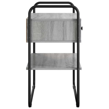 vidaXL Τραπέζι κονσόλας Γκρι Sonoma 100x40x75cm