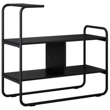vidaXL Τραπέζι κονσόλας Μαύρη Δρυς 80x35x75cm Επεξεργασμένο Ξύλο