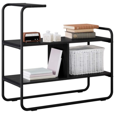 vidaXL Τραπέζι κονσόλας Μαύρη Δρυς 80x35x75cm Επεξεργασμένο Ξύλο