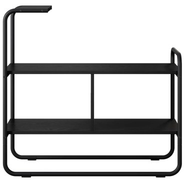vidaXL Τραπέζι κονσόλας Μαύρη Δρυς 80x35x75cm Επεξεργασμένο Ξύλο