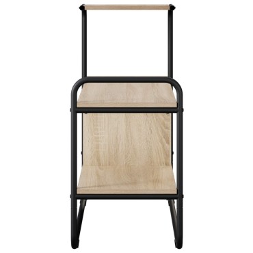 vidaXL Τραπέζι κονσόλας Sonoma Δρυς 80x35x75cm Επεξεργασμένο Ξύλο