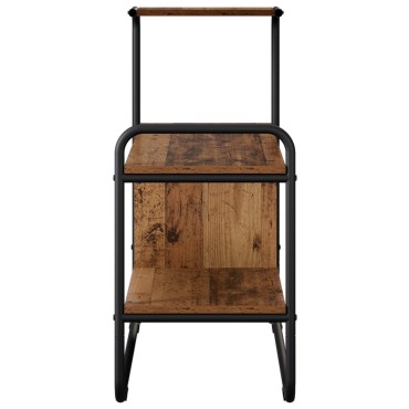 vidaXL Τραπέζι κονσόλας Παλαιωμένο ξύλο 80x35x75cm