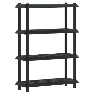 vidaXL Μονάδα Ραφιού 4 επίπεδα 100x40x136,5cm PP Ανθρακί