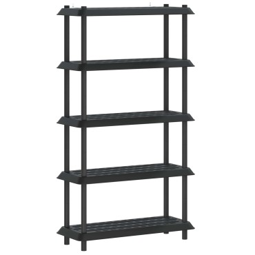 vidaXL Μονάδα Ραφιού 5 επίπεδα 100x40x177cm PP Ανθρακί