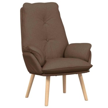 vidaXL Πολυθρόνα Καφέ 69x74x93cm Πολυεστέρας και Κόντρα Πλακέ 1 τεμ.