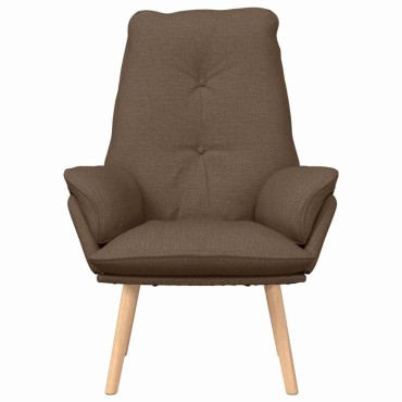 vidaXL Πολυθρόνα Καφέ 69x74x93cm Πολυεστέρας και Κόντρα Πλακέ 1 τεμ.