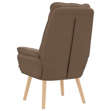 vidaXL Πολυθρόνα Καφέ 69x74x93cm Πολυεστέρας και Κόντρα Πλακέ 1 τεμ.