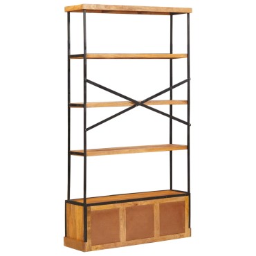 vidaXL Ράφια βιβλίων 5 επιπέδων Φυσικό 100x30x180 εκ