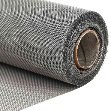vidaXL Πλέγμα Οθόνης 20x1000cm 30 Mesh Ανοξείδωτο Ατσάλι 201 Ασημί