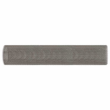 vidaXL Πλέγμα Οθόνης 60x1000cm 3 Mesh Ανοξείδωτο Ατσάλι 201 Ασημί