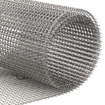 vidaXL Πλέγμα Οθόνης 60x1000cm 3 Mesh Ανοξείδωτο Ατσάλι 201 Ασημί