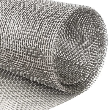vidaXL Πλέγμα Οθόνης 20x500cm 6 Mesh Ανοξείδωτο Ατσάλι 201 Ασημί