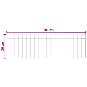 vidaXL Πάνελ Φράχτη Κήπου 12 τμχ. 100x30cm Γαλβανισμένος Χάλυβας