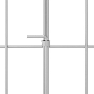 vidaXL Περίφραξη Κήπου με Στήλες 24 τμχ. 115x30cm Ασημί