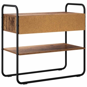 vidaXL Τραπέζι κονσόλας Παλαιωμένο ξύλο 80x40x75cm