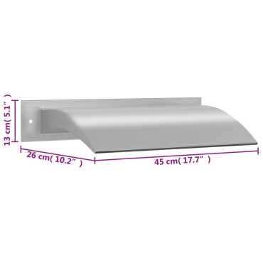 vidaXL Σιντριβάνι Πισίνας 45x26x13 εκ. από Ανοξείδωτο Ατσάλι