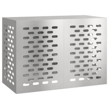 vidaXL Κάλυμμα κλιματιστικού Ασημί 100 x 50 x 70 cm Ανοξείδωτο Ατσάλι