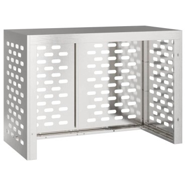 vidaXL Κάλυμμα κλιματιστικού Ασημί 100 x 50 x 70 cm Ανοξείδωτο Ατσάλι