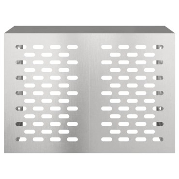 vidaXL Κάλυμμα κλιματιστικού Ασημί 100 x 50 x 70 cm Ανοξείδωτο Ατσάλι