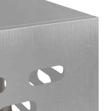vidaXL Κάλυμμα κλιματιστικού Ασημί 100 x 50 x 70 cm Ανοξείδωτο Ατσάλι