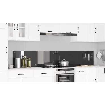 vidaXL Πλάτη κουζίνας 2 τμχ. Σκούρο Γκρι 120 x 40 cm σκληρυμένο γυαλί