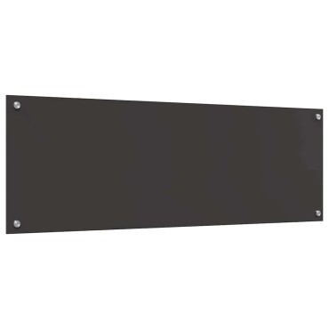 vidaXL Πλάτη κουζίνας 2 τμχ. Σκούρο Γκρι 120 x 40 cm σκληρυμένο γυαλί