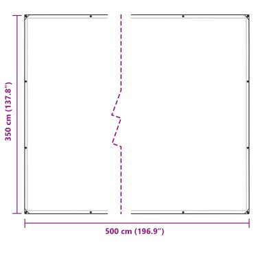 vidaXL Κάλυμμα Φυτών Διαφανές 5 x 3,5 μ PE