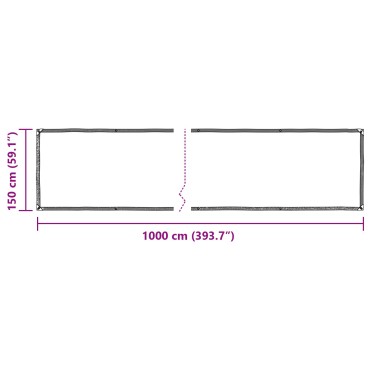vidaXL Κάλυμμα Φυτών Διαφανές 10 x 1,5 m PE