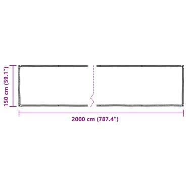 vidaXL Μουσαμάς 140 gsm Διαφανές 1,5 x 20 m PE