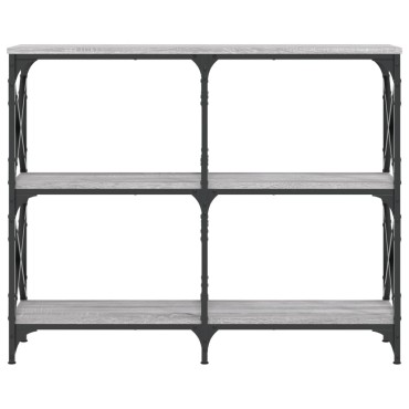 vidaXL Τραπέζι Κονσόλα Γκρι Sonoma 100x28x80,5cm Επεξεργασμένο Ξύλο 1 τεμ.