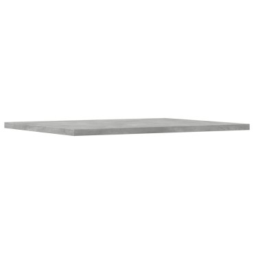 vidaXL Ράφια Βιβλιοθήκης 8 τεμ. Γκρι Σκυροδ. 40x50x1,5cm Επεξ.Ξύλο