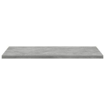 vidaXL Ράφια Βιβλιοθήκης 8 τεμ. Γκρι Σκυροδ. 40x50x1,5cm Επεξ.Ξύλο