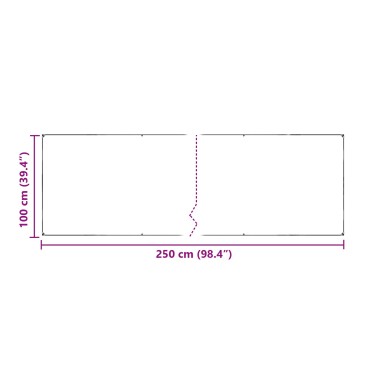vidaXL Κάλυμμα Φυτών Διαφανές 2,5 x 1 μ PE