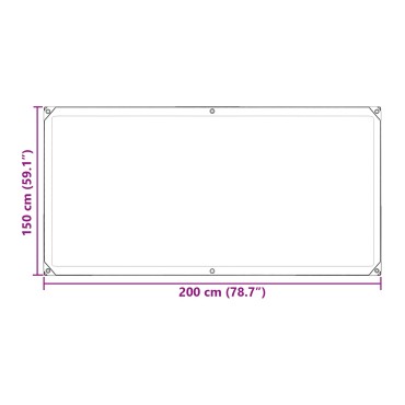 vidaXL Μουσαμάς Διαφανές 2 x 1,5 μ PE
