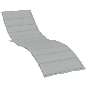 vidaXL Μαξιλάρι Ξαπλώστρας Ανοιχτό Γκρι 200x70x4cm Ύφασμα
