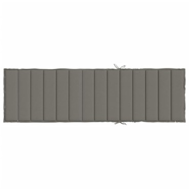 vidaXL Μαξιλάρι Ξαπλώστρας Σκούρο Γκρι 200x50x4cm Ύφασμα