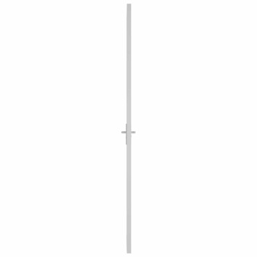 vidaXL Εσωτερική Πόρτα 93x201,5 εκ. Λευκό ESG Γυαλί και Αλουμίνιο