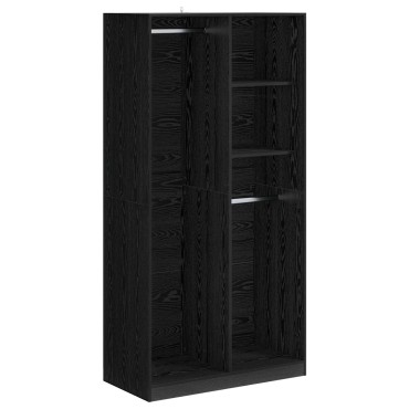 vidaXL Ντουλάπι Μαύρη δρυς 100x50x200cm Επεξεργασμένο Ξύλο