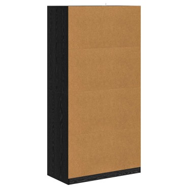 vidaXL Ντουλάπι Μαύρη δρυς 100x50x200cm Επεξεργασμένο Ξύλο
