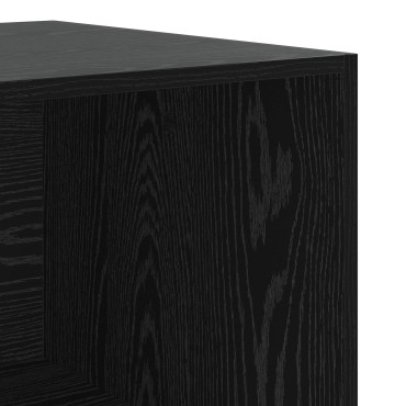 vidaXL Ντουλάπι Μαύρη δρυς 100x50x200cm Επεξεργασμένο Ξύλο