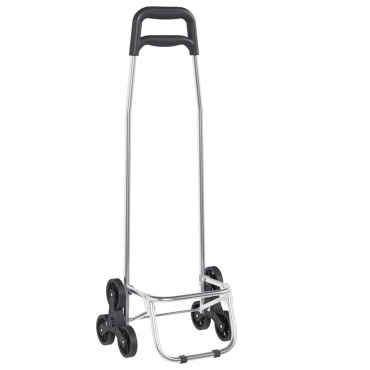vidaXL Καρότσι Αγορών Μαύρο 39,5 x 33 x 93 εκ Ύφασμα Oxford